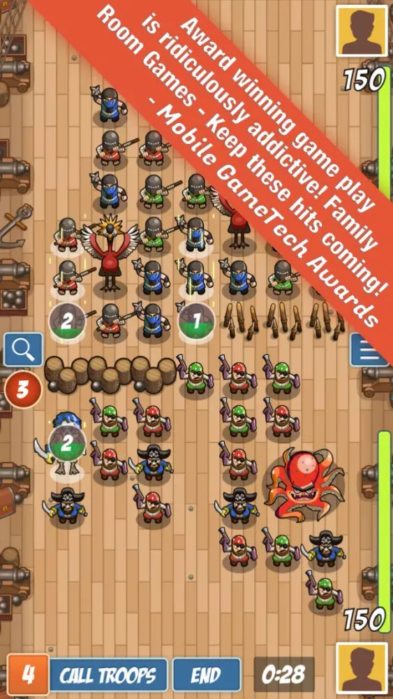 War Games: Pirates Versus Ninjas - A 2 player and Multiplayer Combat Game应用截图