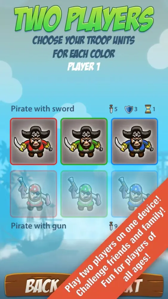 War Games: Pirates Versus Ninjas - A 2 player and Multiplayer Combat Game应用截图