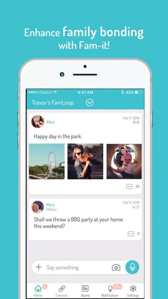 Fam-it: Private family network應用截圖