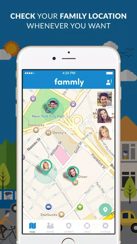 Fammly - Family Locator and Parental Controls سکرین شاٹس