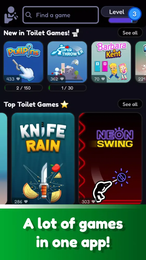 Screenshot di Toilet Games