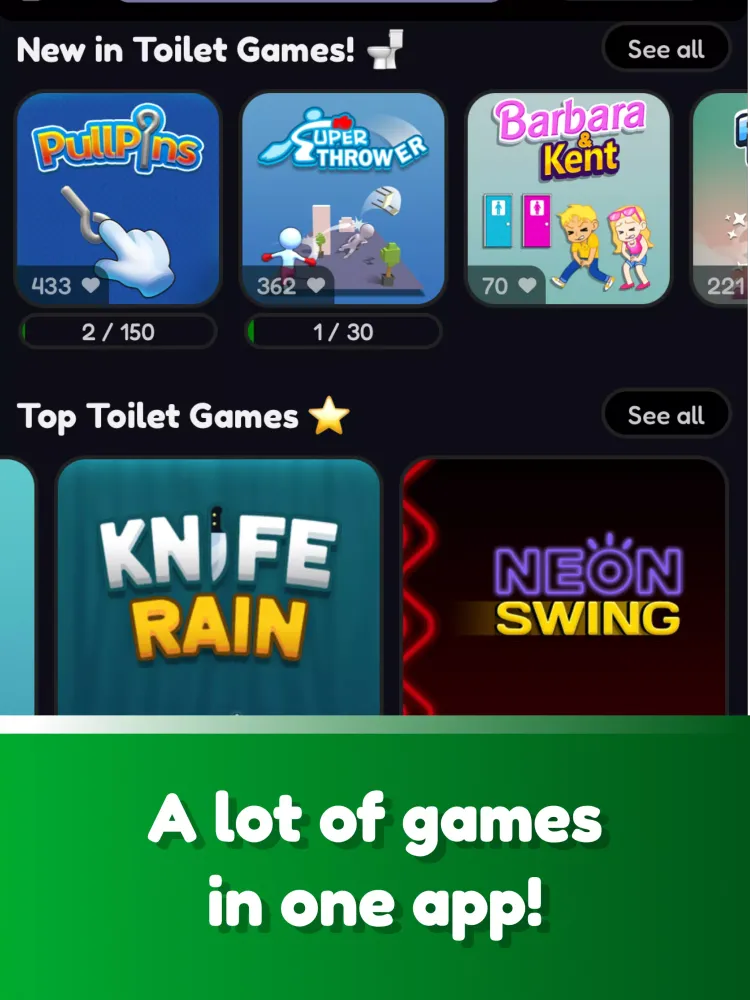 Screenshot di Toilet Games
