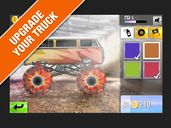 Capturas de tela do Monster Truck Drag Racing iPad