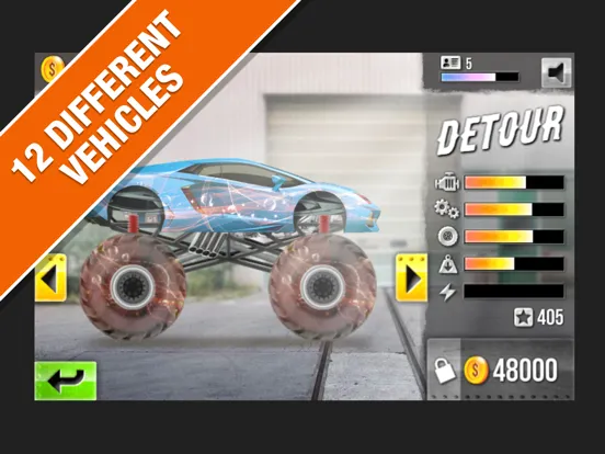 Capturas de tela do Monster Truck Drag Racing iPad