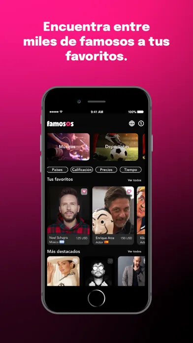 Famosos - Saludos a un Clic Screenshots
