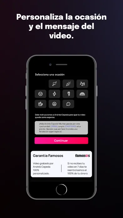Famosos - Saludos a un Clic Screenshots