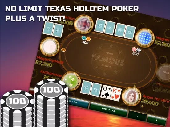 Famous Poker Players - Holdem iPad  Screenshots