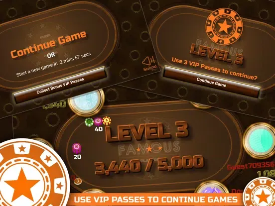 Famous Poker Players - Holdem iPad  Screenshots