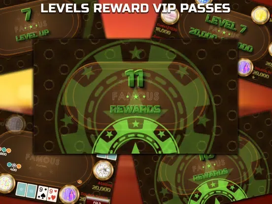 Famous Poker Players - Holdem iPad  Screenshots