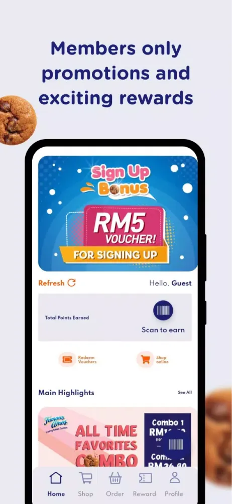 Famous Amos Malaysia Screenshots