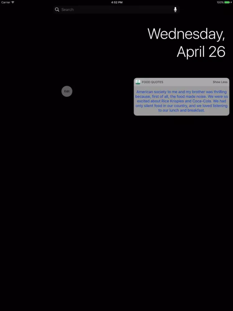 Capturas de pantalla de Best Food Quotes iPad 