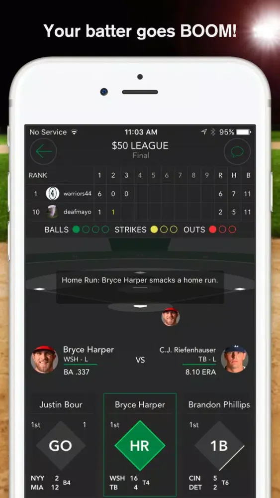 Zrzuty ekranu InGame Fantasy Baseball