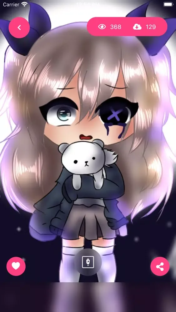 Captures d'écran de Fan Art GL Gacha Characters !