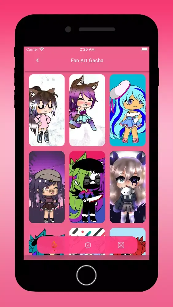 Captures d'écran de Fan Art GL Gacha Characters !