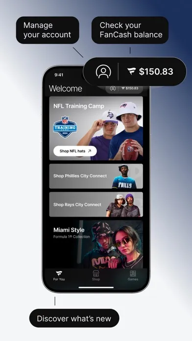 Ảnh chụp màn hình của Fanatics: Shop NFL, NBA & More