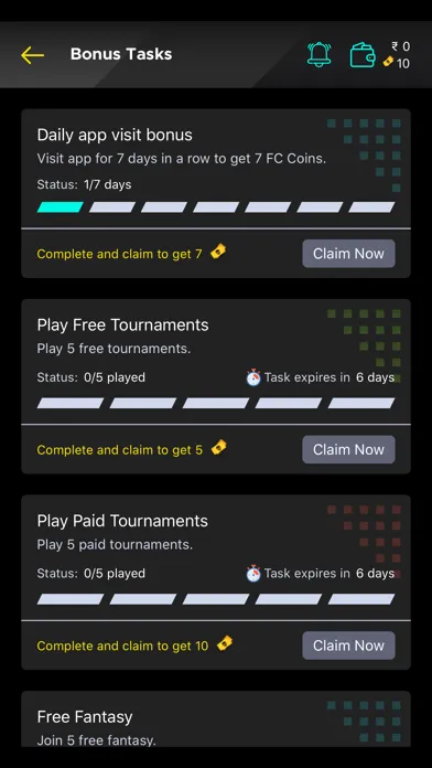 Screenshot di FanClash Esports Fantasy App