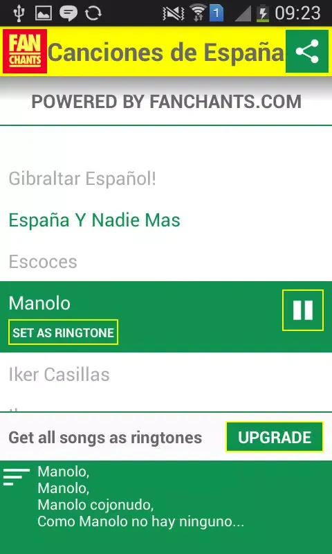 Spain World Cup 2014 Songs应用截图