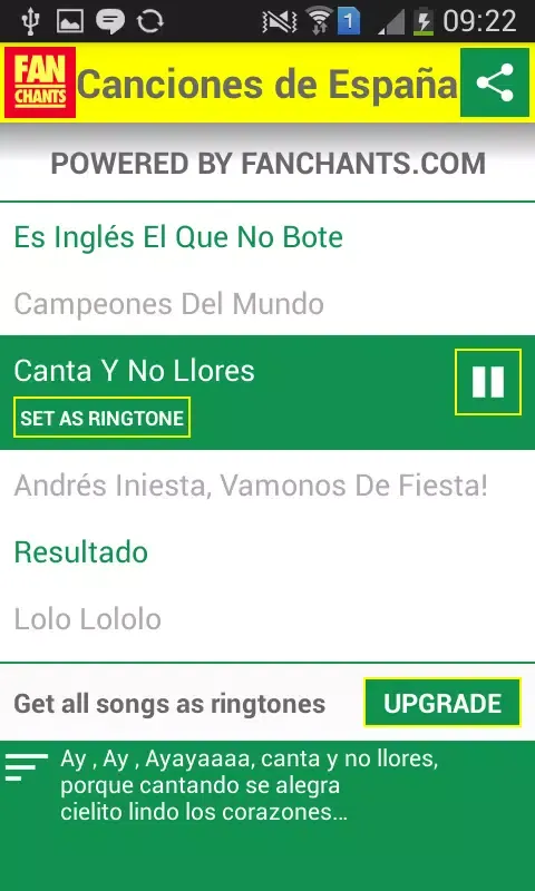Spain World Cup 2014 Songs应用截图