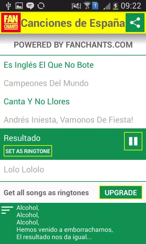 Spain World Cup 2014 Songs应用截图