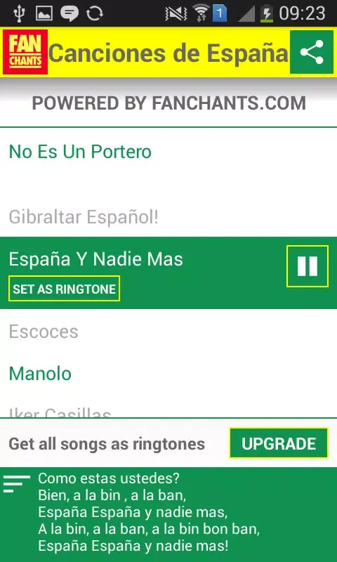 Spain World Cup 2014 Songs应用截图