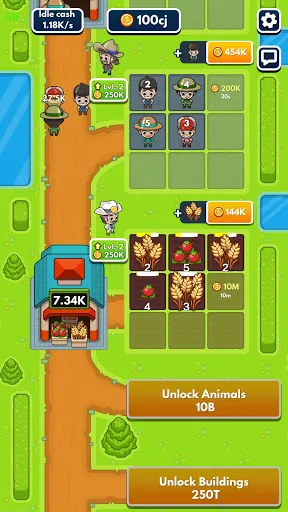 ภาพหน้าจอของ Idle Farm Tycoon - Merge Crops