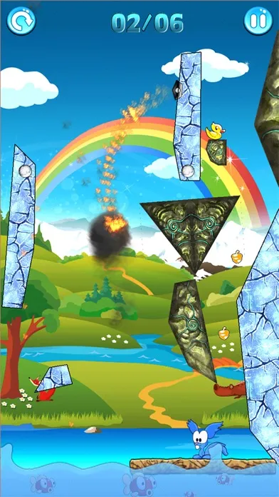 Ảnh chụp màn hình của Slice the Ice - Physics Game