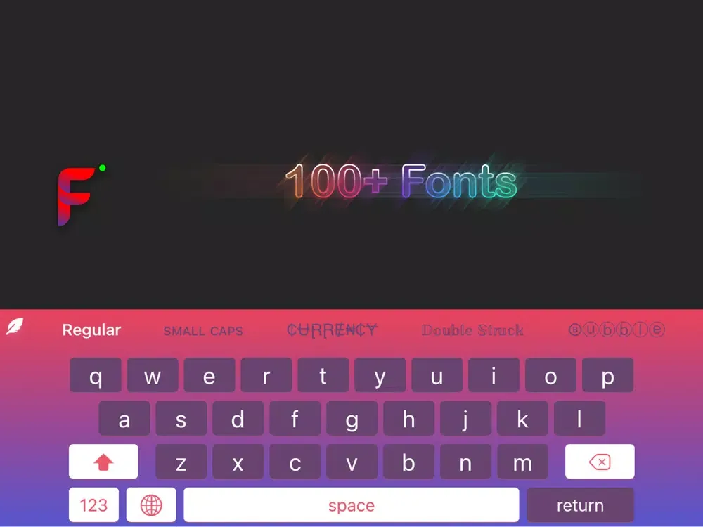 تصاویر Fancy key Pro - Fonts Keyboard iPad 