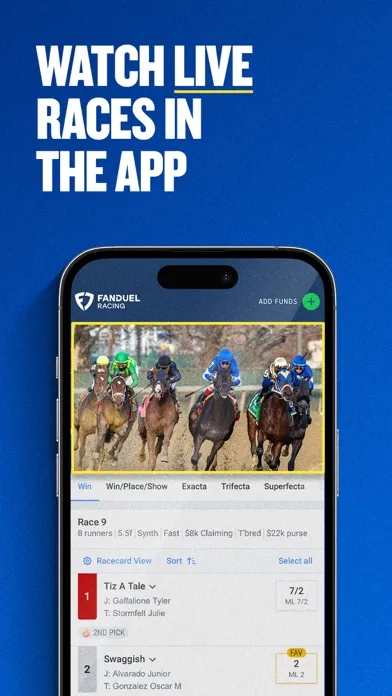 Скриншоты FanDuel Racing - Bet on Horses
