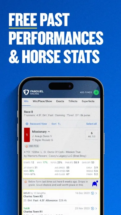 Скриншоты FanDuel Racing - Bet on Horses