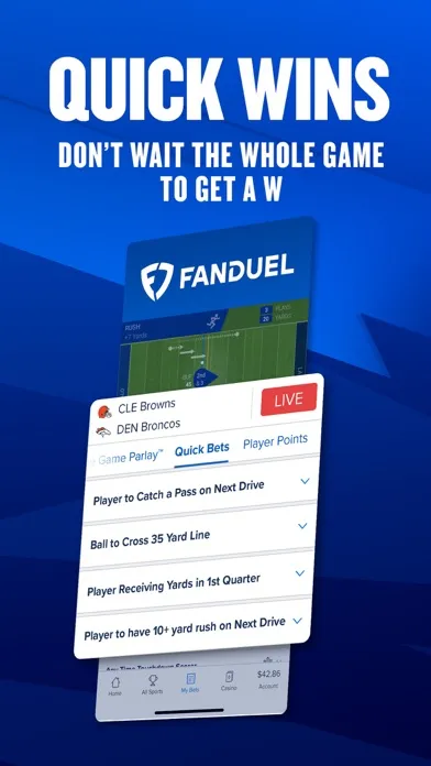 Capturas de pantalla de FanDuel Sportsbook & Casino