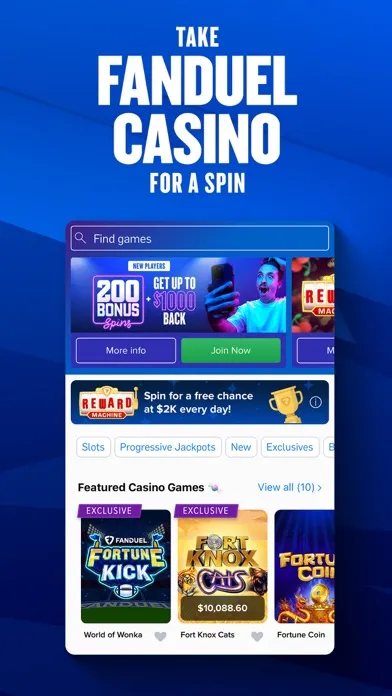 Capturas de pantalla de FanDuel Sportsbook & Casino