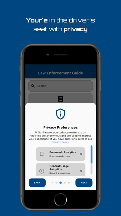Screenshot di Law Enforcement Guide