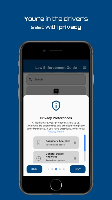 Tangkapan layar Law Enforcement Guide
