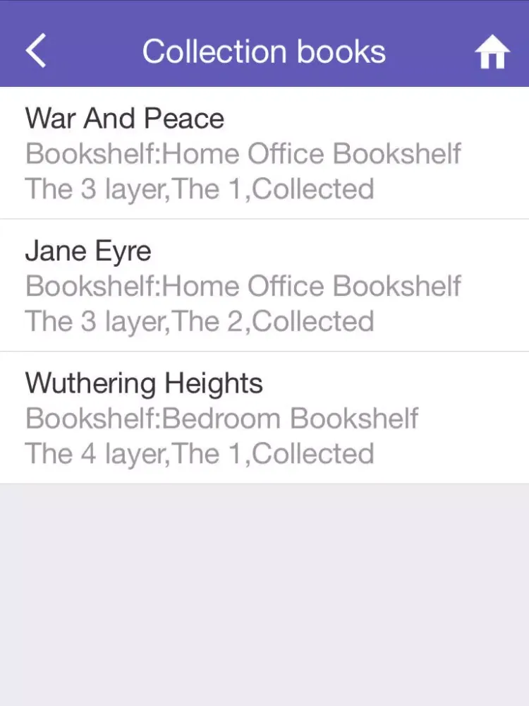 Ảnh chụp màn hình của Simple Bookshelf iPad 