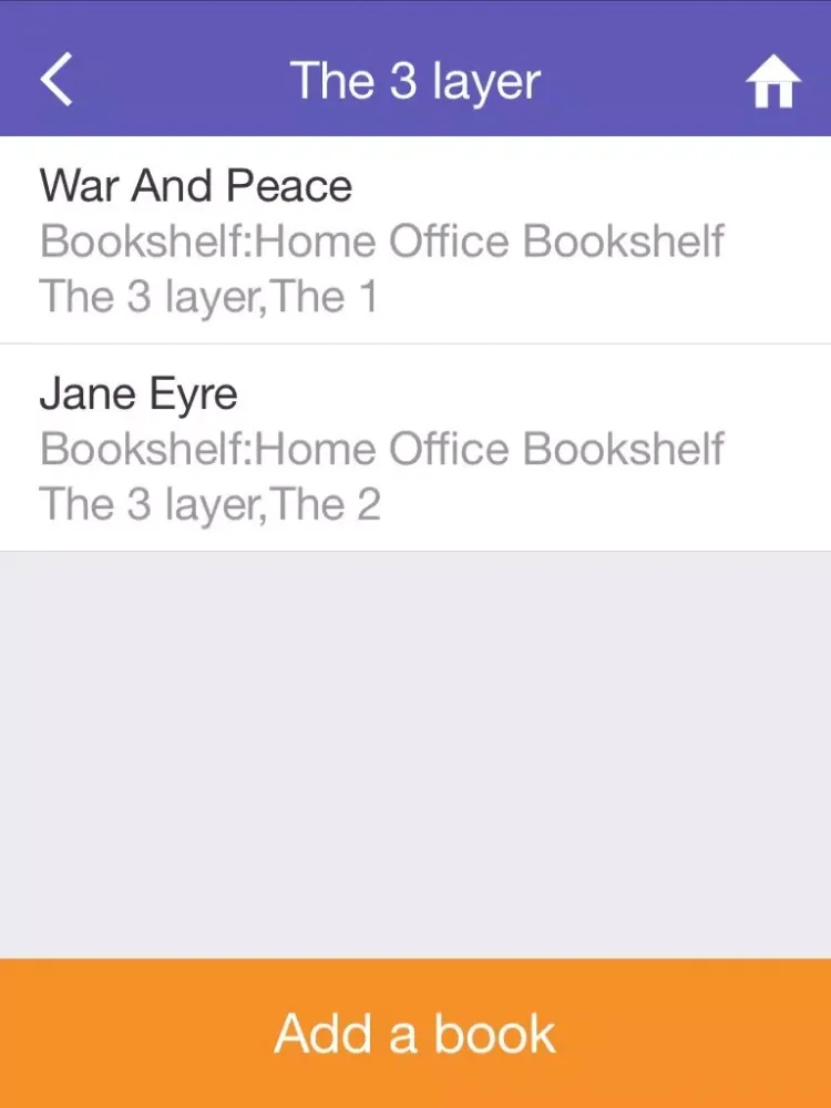 Ảnh chụp màn hình của Simple Bookshelf iPad 