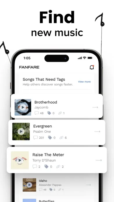 FanFare - Music Discovery Screenshots