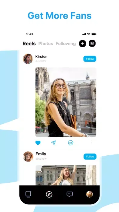 Captures d'écran de Fans & Creators : FanFolio