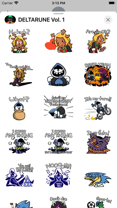 DELTARUNE Stickers Vol. 1 سکرین شاٹس