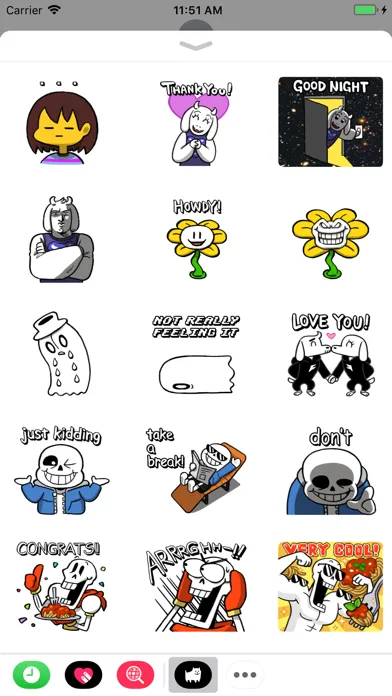 Captures d'écran de UNDERTALE Stickers