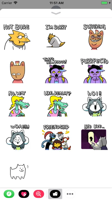 Captures d'écran de UNDERTALE Stickers
