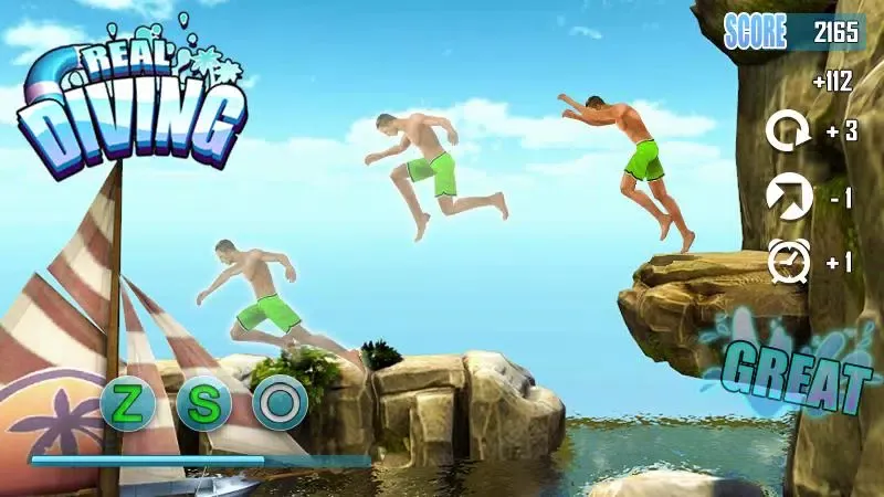 Captures d'écran de Real Diving 3D