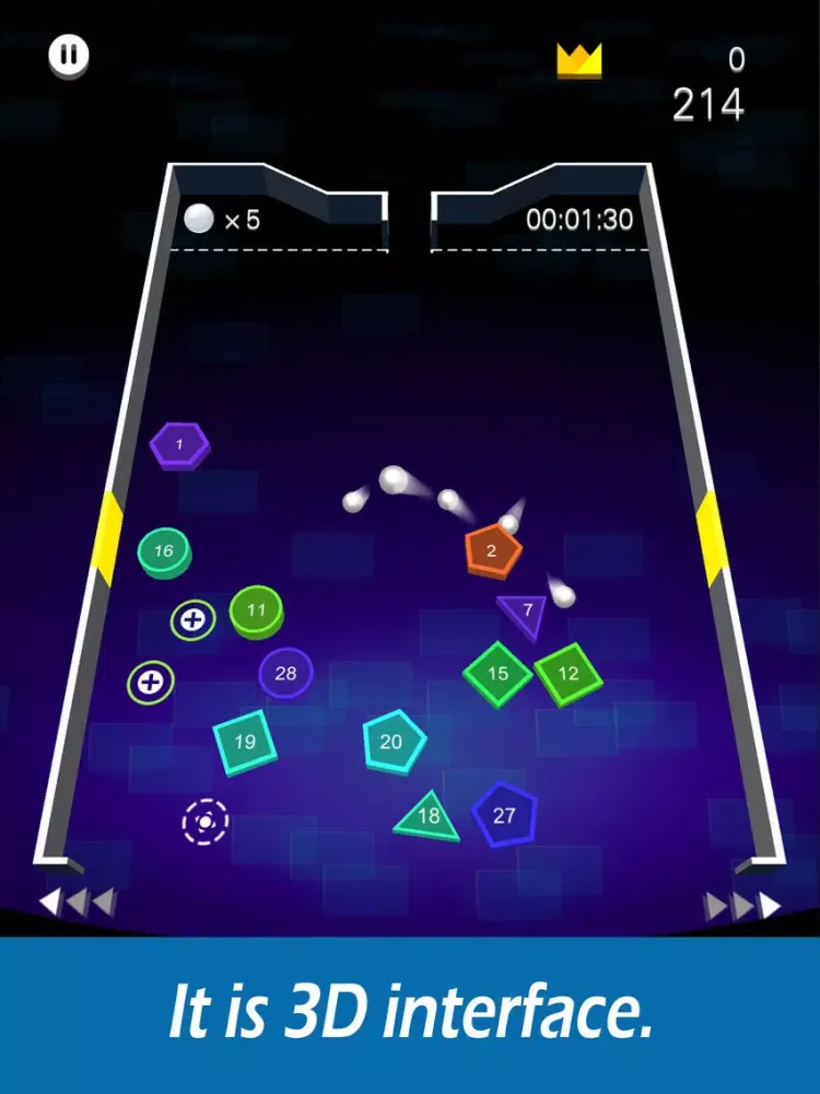 Capturas de tela do Physical ball-3D Breaking ball iPad 