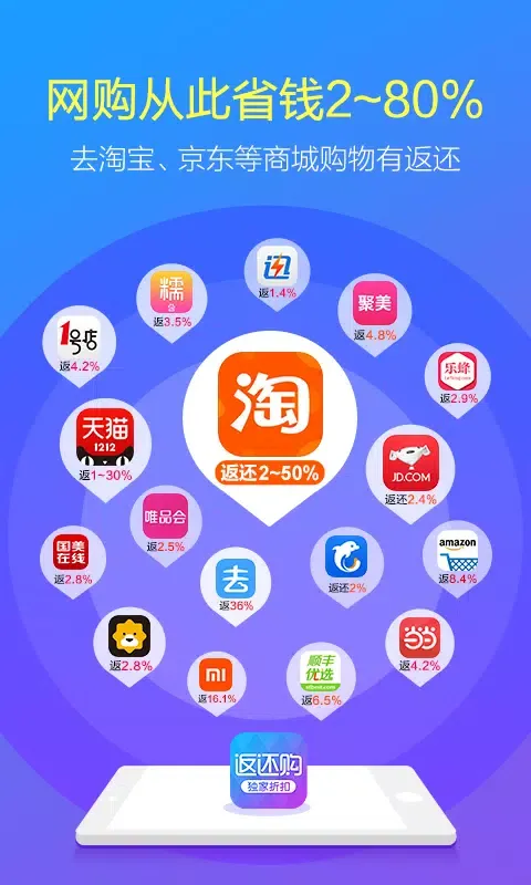 返还网-淘宝天猫京东一号店亚马逊比价返利九块九包邮什么值得买應用截圖