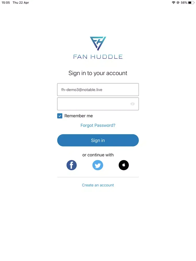 Fan Huddle Live iPad  سکرین شاٹس