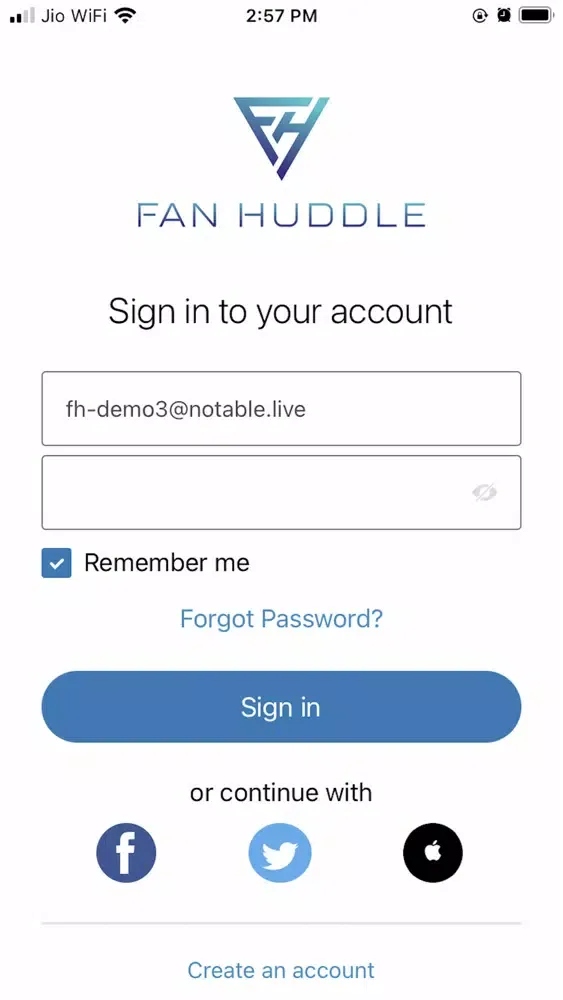 Fan Huddle Live سکرین شاٹس