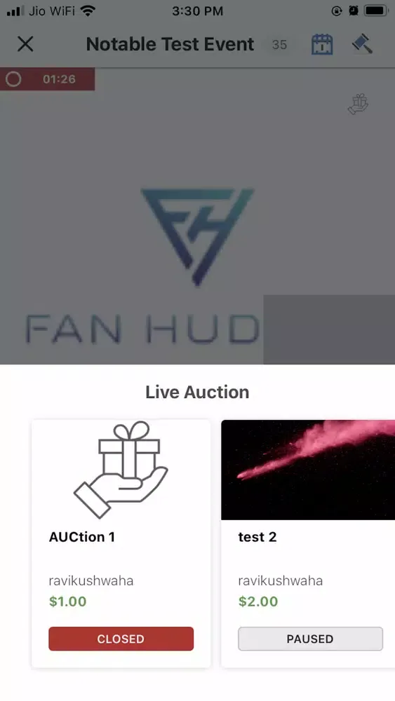Fan Huddle Live سکرین شاٹس