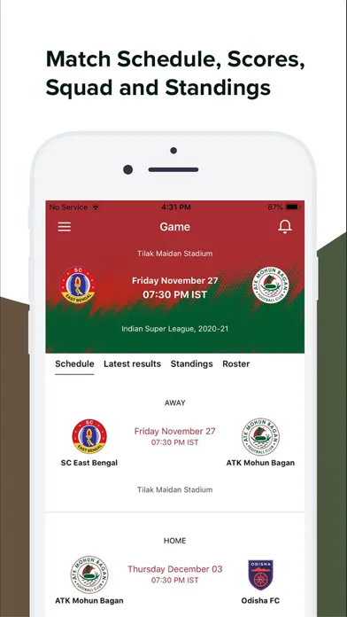 ATK Mohun Bagan Official App স্ক্রিনশট