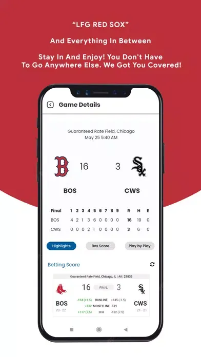 LFG Red Sox سکرین شاٹس