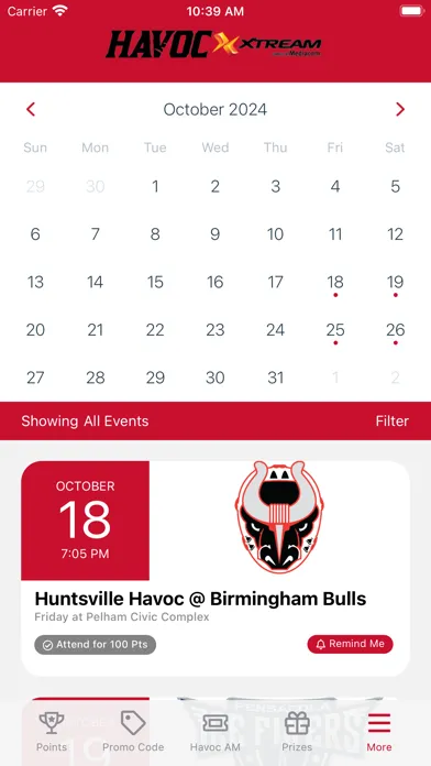 Huntsville Havoc Official スクリーンショット