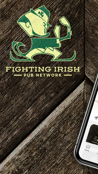 Capturas de tela do Fighting Irish Pub Network